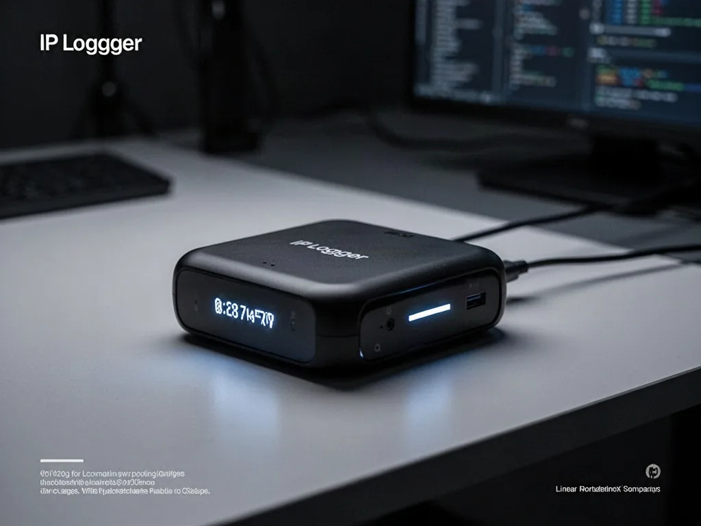 Un écran d'ordinateur révèle des adresses IP géolocalisées, fonctionnalité d'un IP logger